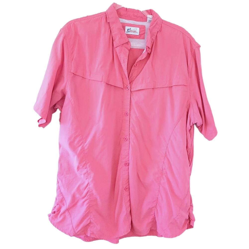 World Wide Sportsman Short Sleeve Nylon Shirt 2XL Vented Womens Outdoor Top